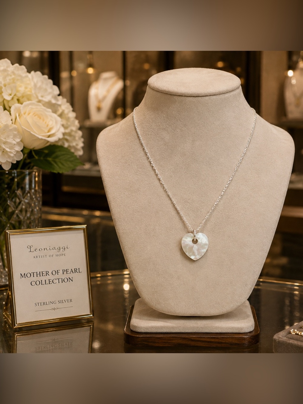 Thomas Sabo mother of Pearl  Heart Necklace